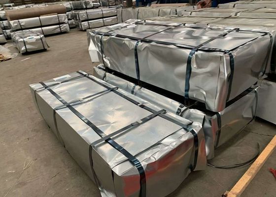 خرید 30 ≈ 275g / m2 گالوانیزه ورق سقف موج دار 600 ≈ 1250mm پنل سقف فولادی online manufacture