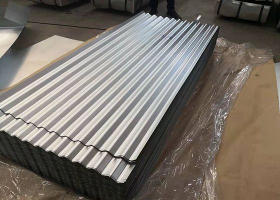 خرید 0.12mm DX51D AZ275 Galvalume Corrugated Roofing Sheet with 800mm Effective Width for Building Cladding با عرض 800 میلی متر برای پوشش ساختمان online manufacture